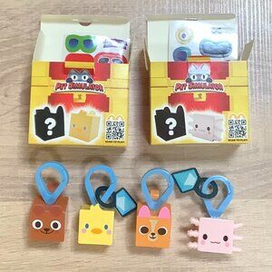 Two Boxes Roblox Pet Simulator McDonald's Happy Meal Toys.
